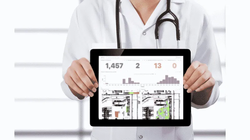 Ubudu RTLS-Dashboard für Krankenhäuser