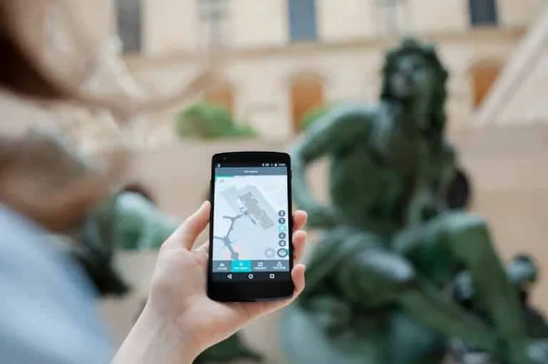 App del Louvre con wayfinding de Ubudu